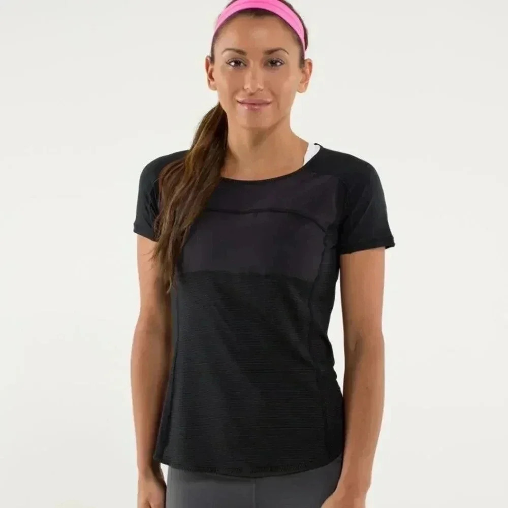 Lululemon Run: Fast Track Short Sleeve Black